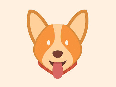 Corgi animals cute design dog flat vector illustration puppy