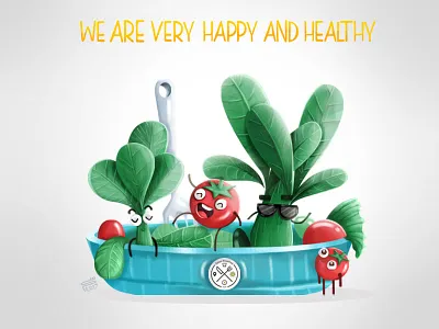 Spinach Salad character color food