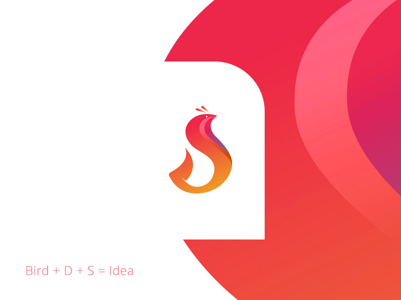 Example of D + S + Bird = Logo