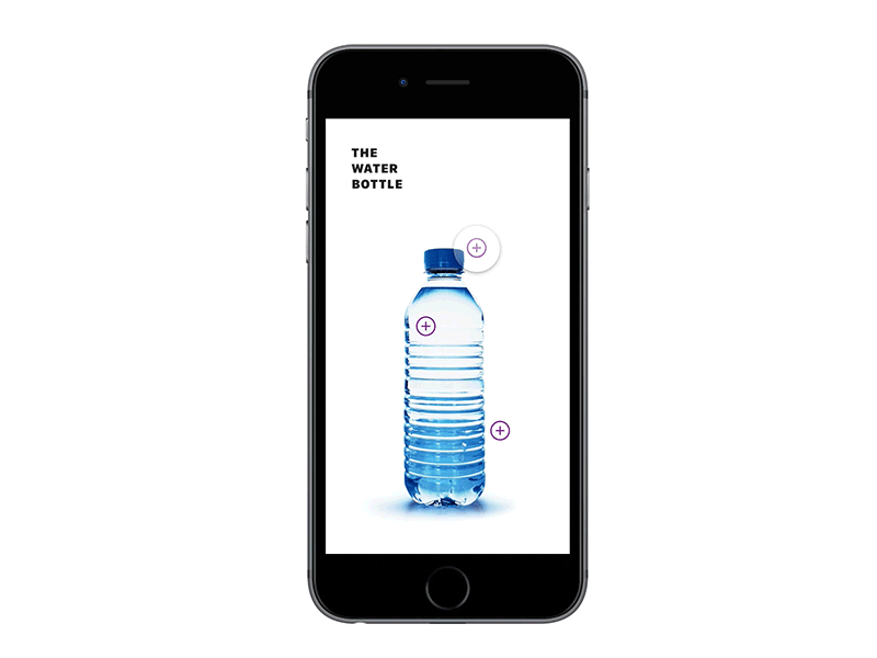 Daily UI 95 Product Tour 12:14am bottle button framer shop tour water