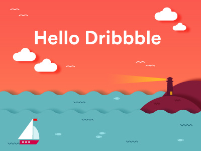 Example of Hello Dribbble