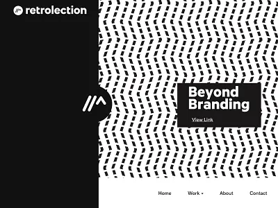 Retrolection Site branding design flat icon illustration logo typography ui ux vector