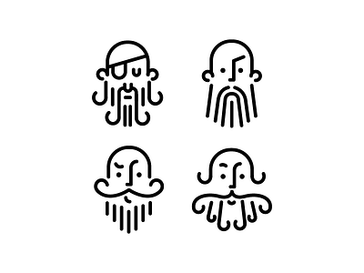 Beards! beard icon outline