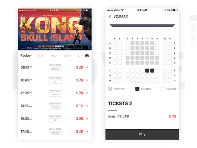 Cinema app_002 interface ui
