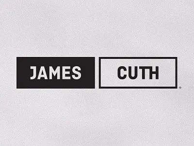 James Cuth box identity james logo mark name rectangle type