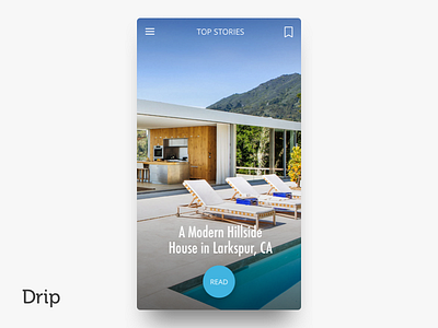 Drip | iOS blue clean design ios iphone mobile san francisco ui