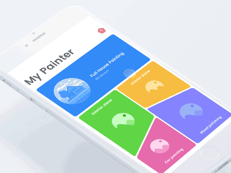 My painter app app cleaning design electrical furniture gif house johnyvino managment painting ui ux