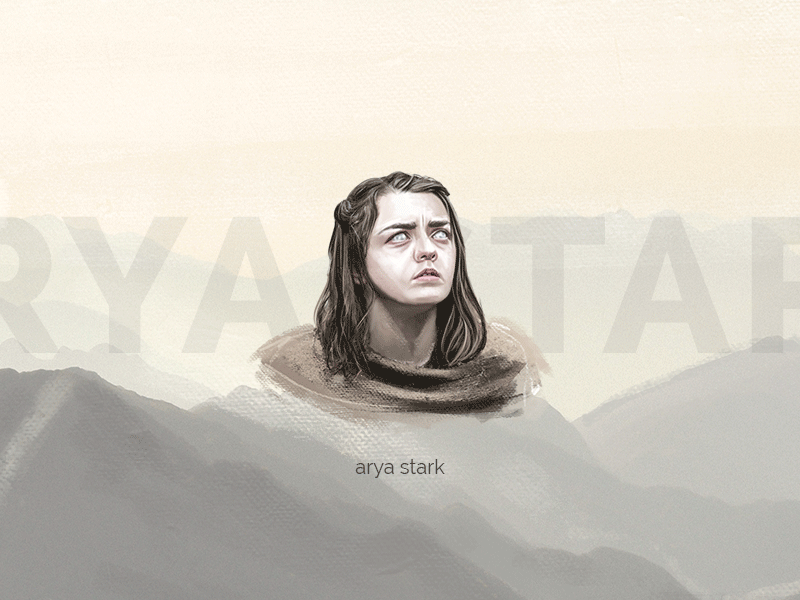 Arya digitalart emoji gif illustration