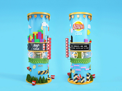 Lay's Stax 3d animation cgi jvg motion render video