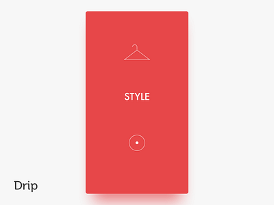 Drip | iOS clean design ios iphone mobile red san francisco ui