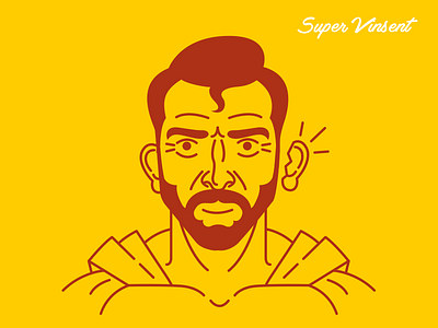 Super Vinsent brush hero characters color hero illustration paint painter vincent van gogh