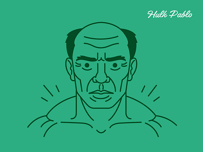 Hulk Pablo brush hero characters color hero illustration pablo picasso paint painter