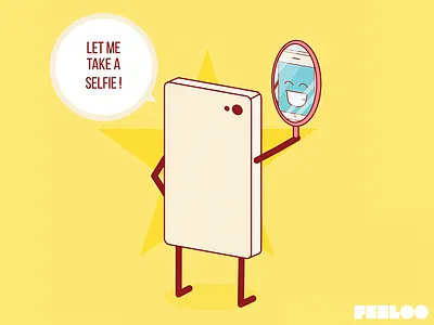 Feeloo - Your Mobile Has Feelings! #16 app feeloo feeloo the game flat game illustration ios iphone mobile run and jump vector video game