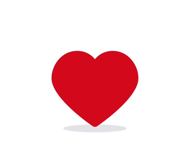 Bouncing heart - Free download after animation bounce download free heart lottie source file svg touchup