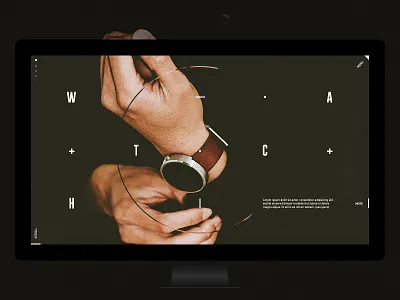 Watches animation design desktop exploded fashion interaction minimal pure site ui ux web