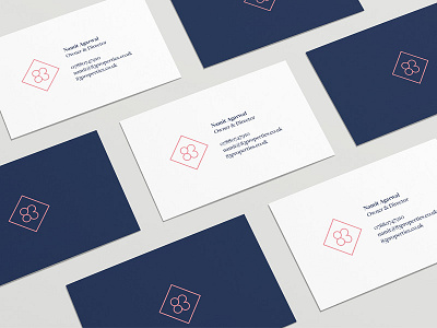 83 Properties - Business Cards brand brand identity branding business business cards logo logo design logo mark print property stationary