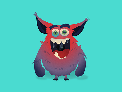 Friendly Monster 2 friendly gradients illustration illustrator monster