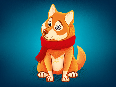 Cute dog 2018 animal cute dog junior new orange wolf year yellow