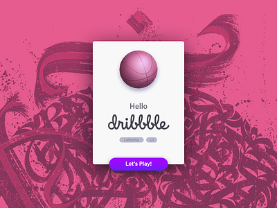 Hello Dribbble! calligrafuturism calligraphy debut lettering rizko ui