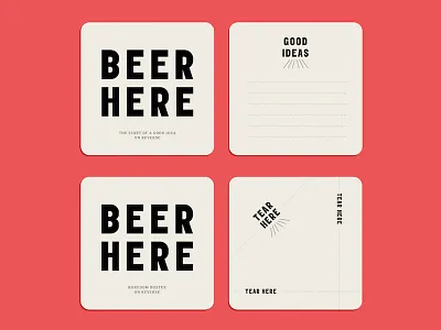 The Draft House Beer Mat's beer branding design flat illustration type typography vector