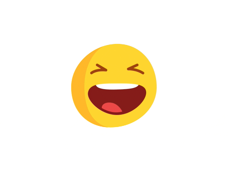 Laughing Emoji animation emoji facebook gif laugh messenger vector