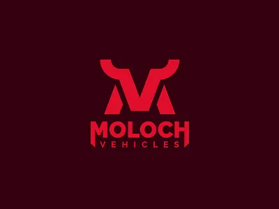 Moloch Vehicles animal bull god logo m mark moloch monogram symbol