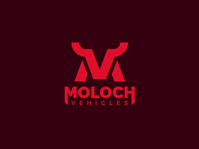 Moloch Vehicles animal bull god logo m mark moloch monogram symbol