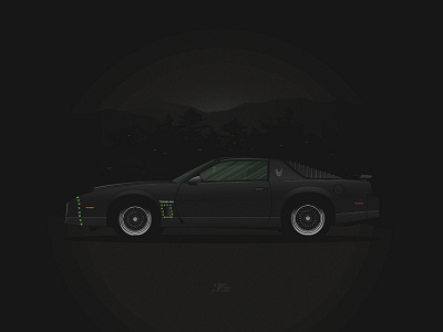 1985 Pontiac Firebird Trans Am Frankenstein car firebird frankenstein frankie illustration pontiac trans am