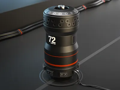 Power Unit 3d c4d cinema4d hard surface modeling render sci fi science fiction