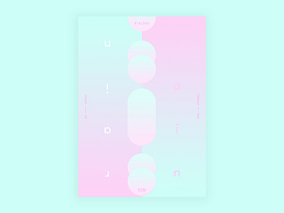 Day 16 - Refreshing rain 2017 365dailyproject april digital illustration motivation poster posteraday postereveryday rain type
