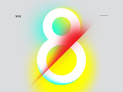 8 baugasm eight illustration neon