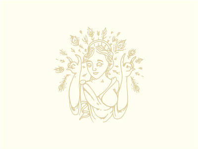 She-Rad Wine Label feather greek hera illustration mythology toga wine
