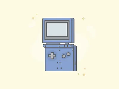 Gameboy Advance SP advance sp flat design gameboy gameboy advance sp nintendo video games
