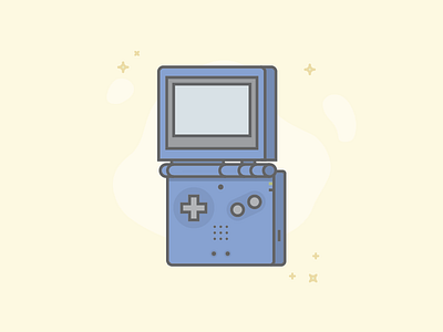 Gameboy Advance SP advance sp flat design gameboy gameboy advance sp nintendo video games