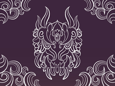 The Darkness abyss creature dark darkness demon dragon fear fire flames vector ornaments