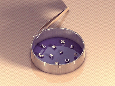 6 36 days of type 6 c4d cinema 4d render tweezer