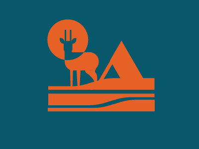 flat nature geometric illustration simple