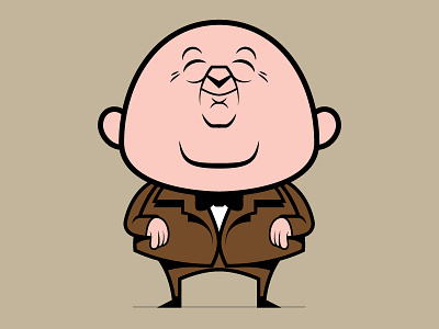 Mr Chipchase character design illustration minimal simple