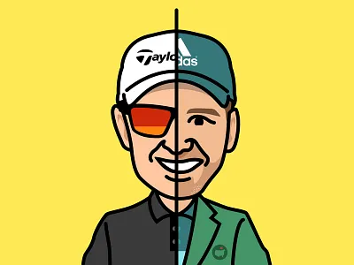 2017 Masters Duel branding golf graphic design icon illustration pga tour sports marketing the masters vector