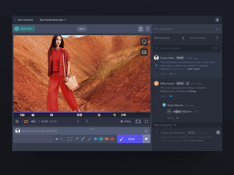 Player V2 app editor frame.io mac panel player premiere pro video