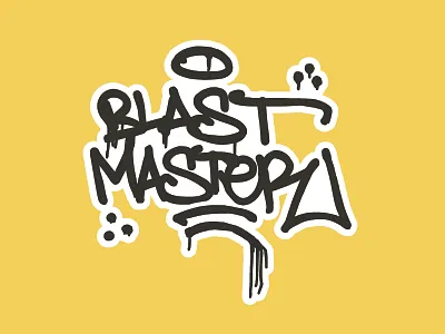 Blastmaster Custom Label blastmaster graffiti sticker mule
