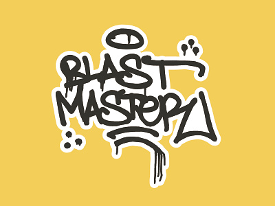 Blastmaster Custom Label blastmaster graffiti sticker mule