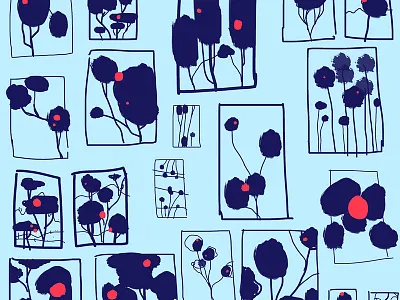 Organic Doodles doodles drawing illustration organic painting procreate sketch sketches tree trees