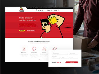 Pakersi.pl - LP design red seo ui ux web webdesign