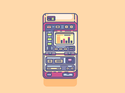 Tricorder device future graphic design icon illustration scifi startrek tricorder