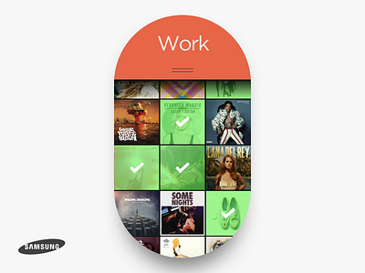 Samsung Lumen Concept album art android clean drawer flat mosaic music pill round san francisco square ui