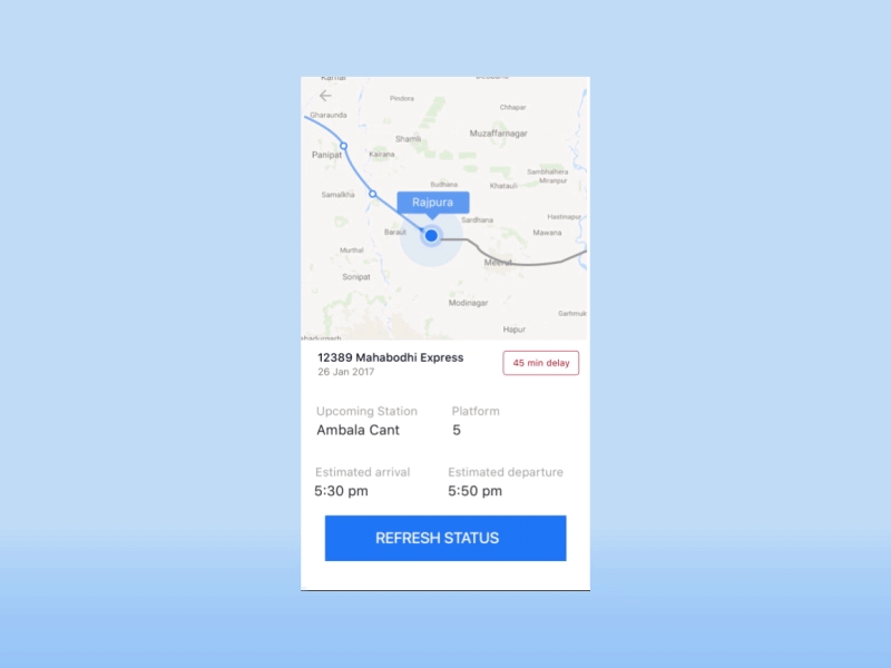 Refresh status animation ios loader loading location material prototype refresh search status train travel