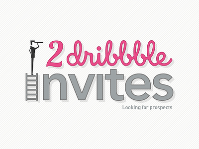 Two Dribbble Invites dribbble invite two