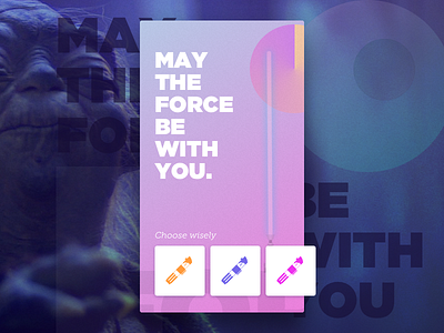 Yoda is that you? gradient light lightsaber saber star star wars typography wars yoda