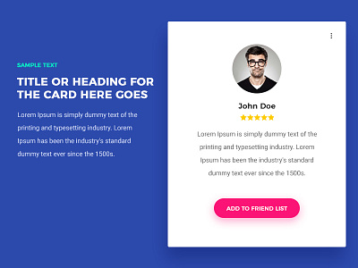 Card Design card carddesign clean evalogical flat design material design ui ux